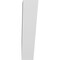 Ekena Millwork 5-in. W x 16-in. D x 22-in. H Traditional Architectural Grade PVC Knee Brace BRCP05X16X22TRA - alternate 2